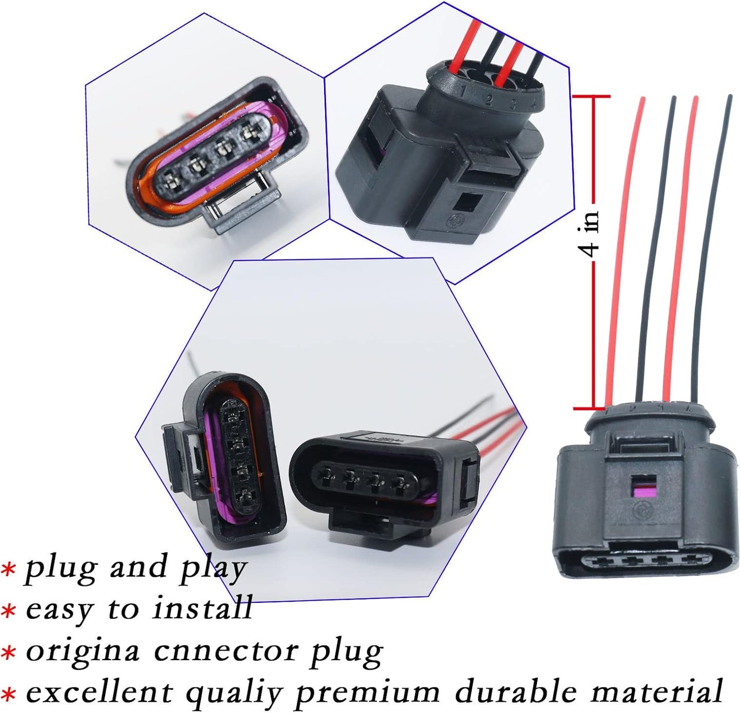 Conectores bobina encendido Audi VW Bora Passat