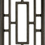 Inserto decorativo rectangular para puertas y jardín 9x17 negra