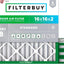 Filtros aire MERV 8 plisados para caldera 16x16x2" set 4