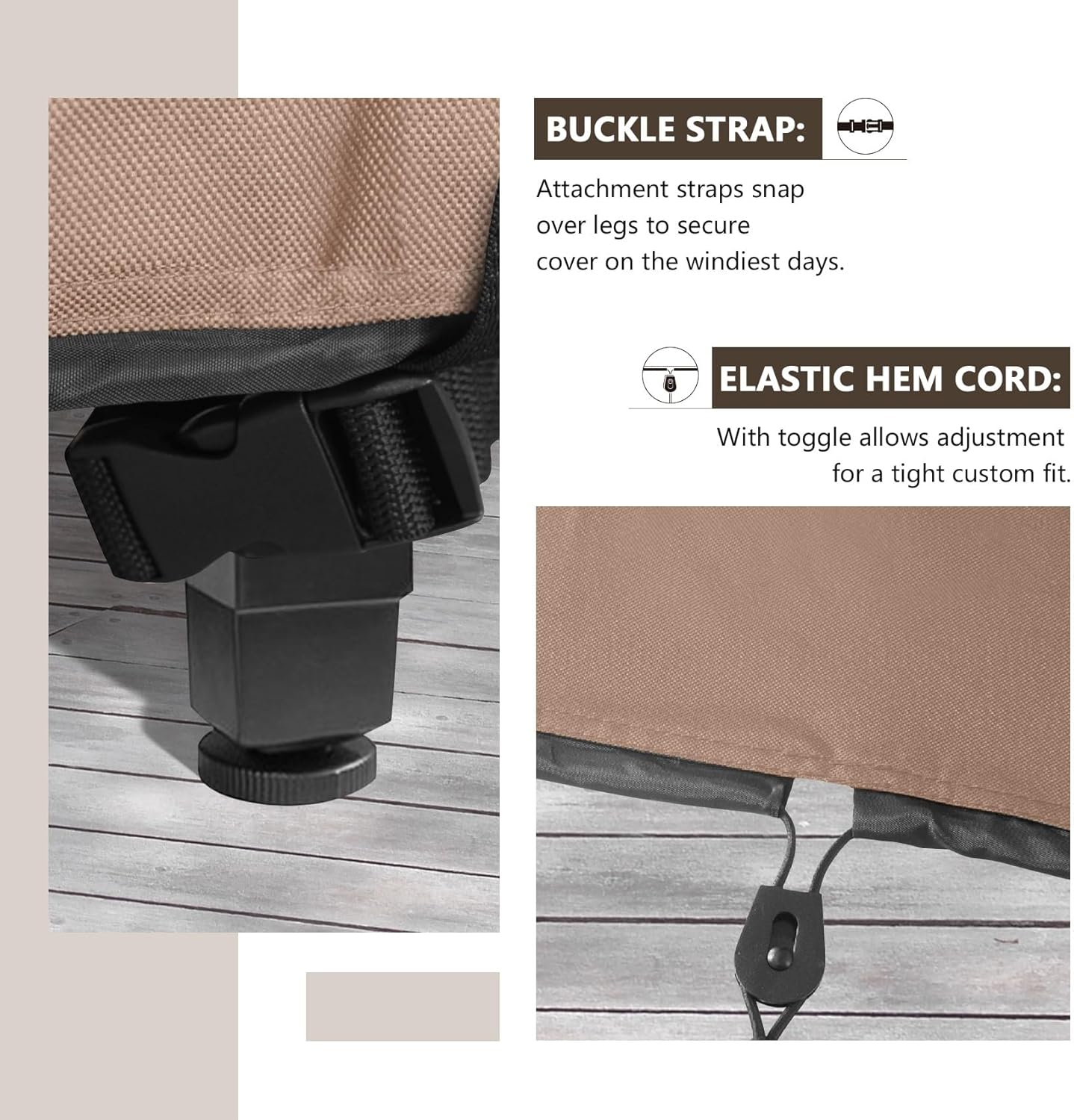 Funda redonda para muebles patio 92pulg impermeable