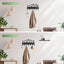 Soporte llaves pared con estante y ganchos 2en1 metal