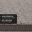 Alfombra antiderrap gris 8ft x 27pulg