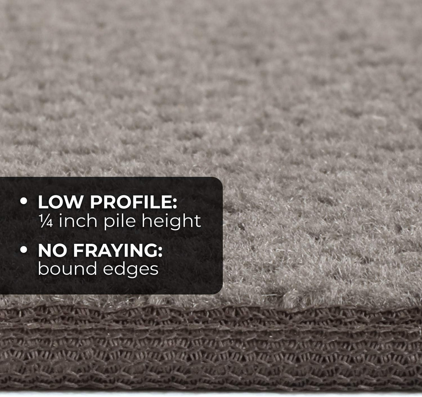 Alfombra antiderrap gris 8ft x 27pulg