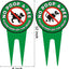 2 Carteles No Excremento Perro 12x6" Aluminio Doble Cara