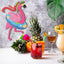 6 Pzas Decoración Pared Flamenco Rosa Luau Colgante Puerta