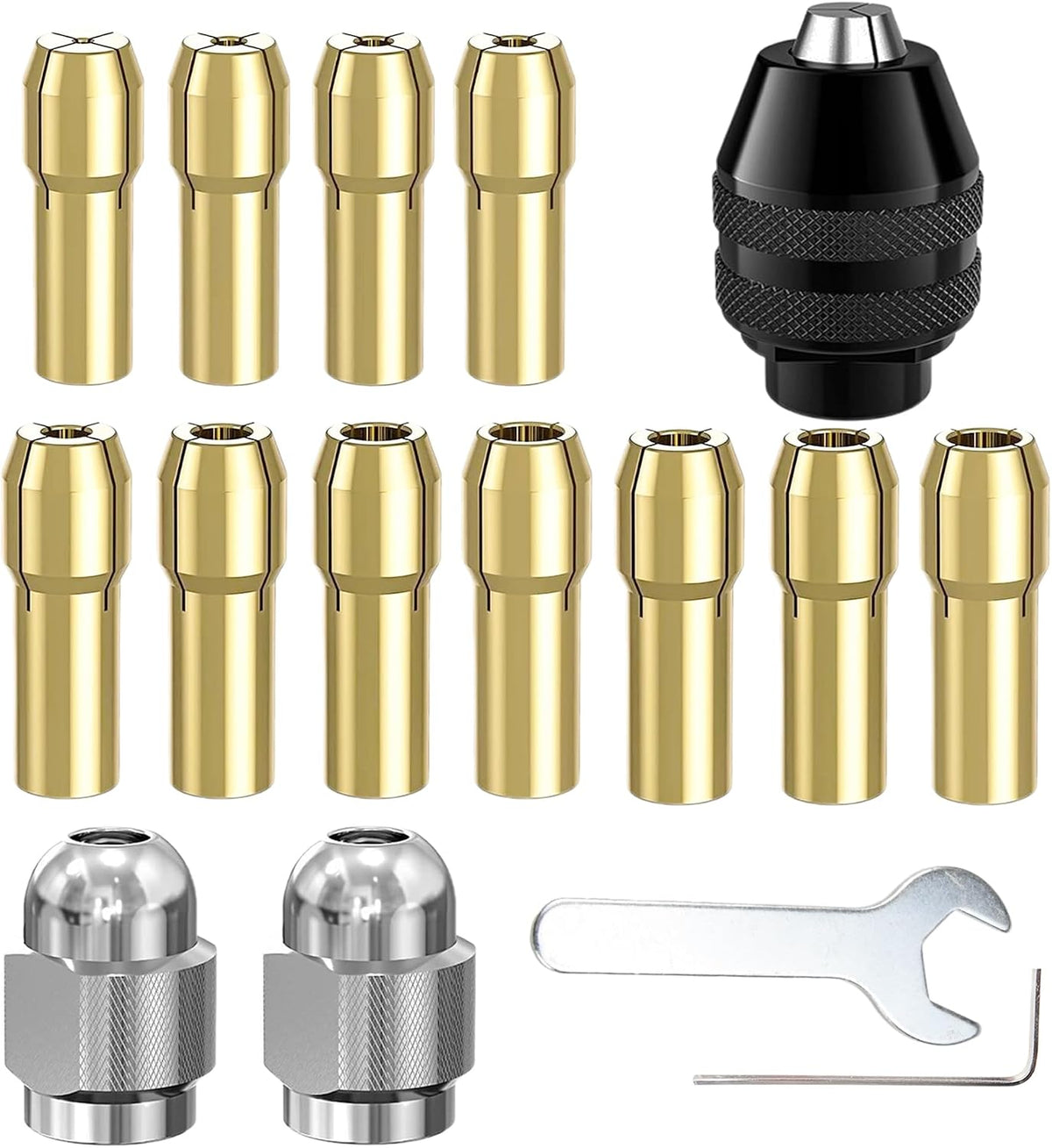 Set 16 Pinzas Taladro Dremel Repuesto 4486