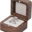 Caja madera anillos boda 2 ranuras vintage rústica
