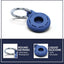 4 Soportes Airtag resistentes azul con accesorios