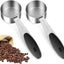2 Tazas Medidoras 1/8 Taza Cuchara Café Acero Inox 1.0oz