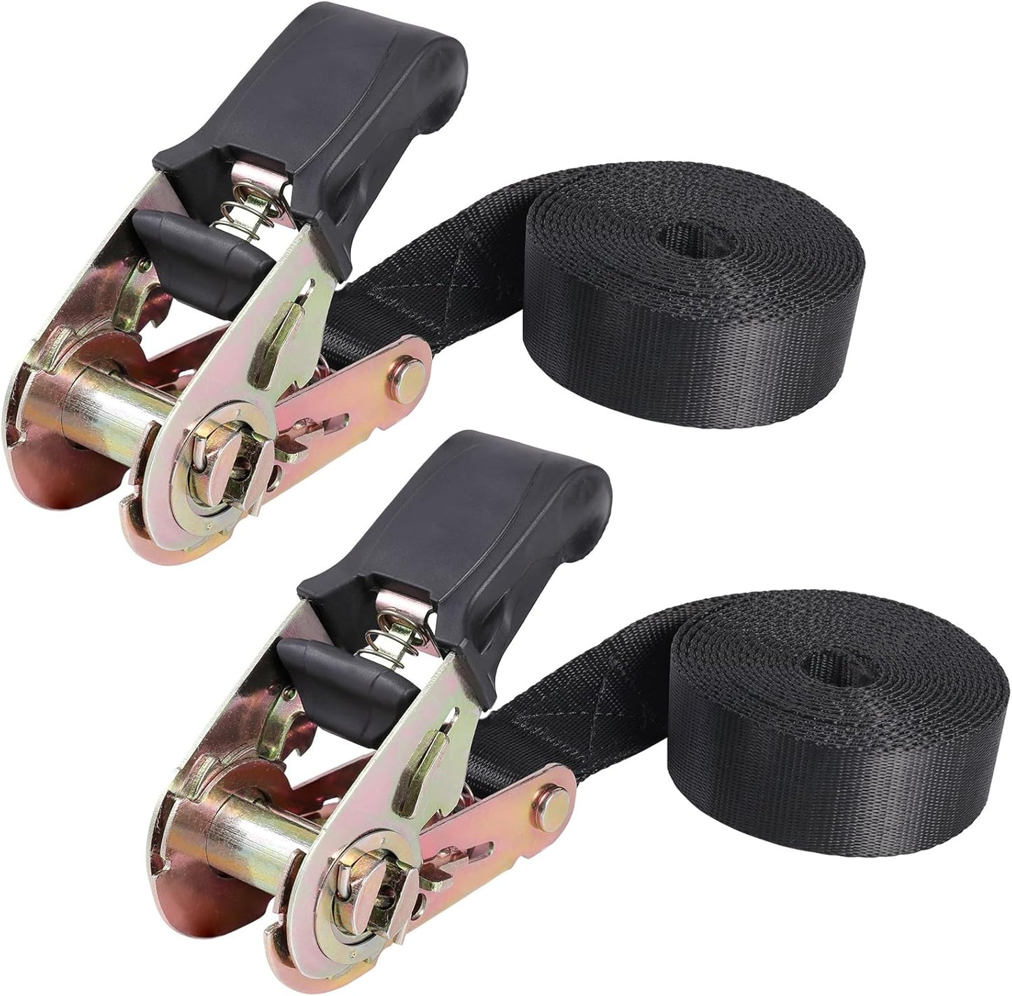 Correa trinquete 1" negra para motocicleta remolque