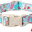 Collar verano perro grande con dije sandía ajustable azul