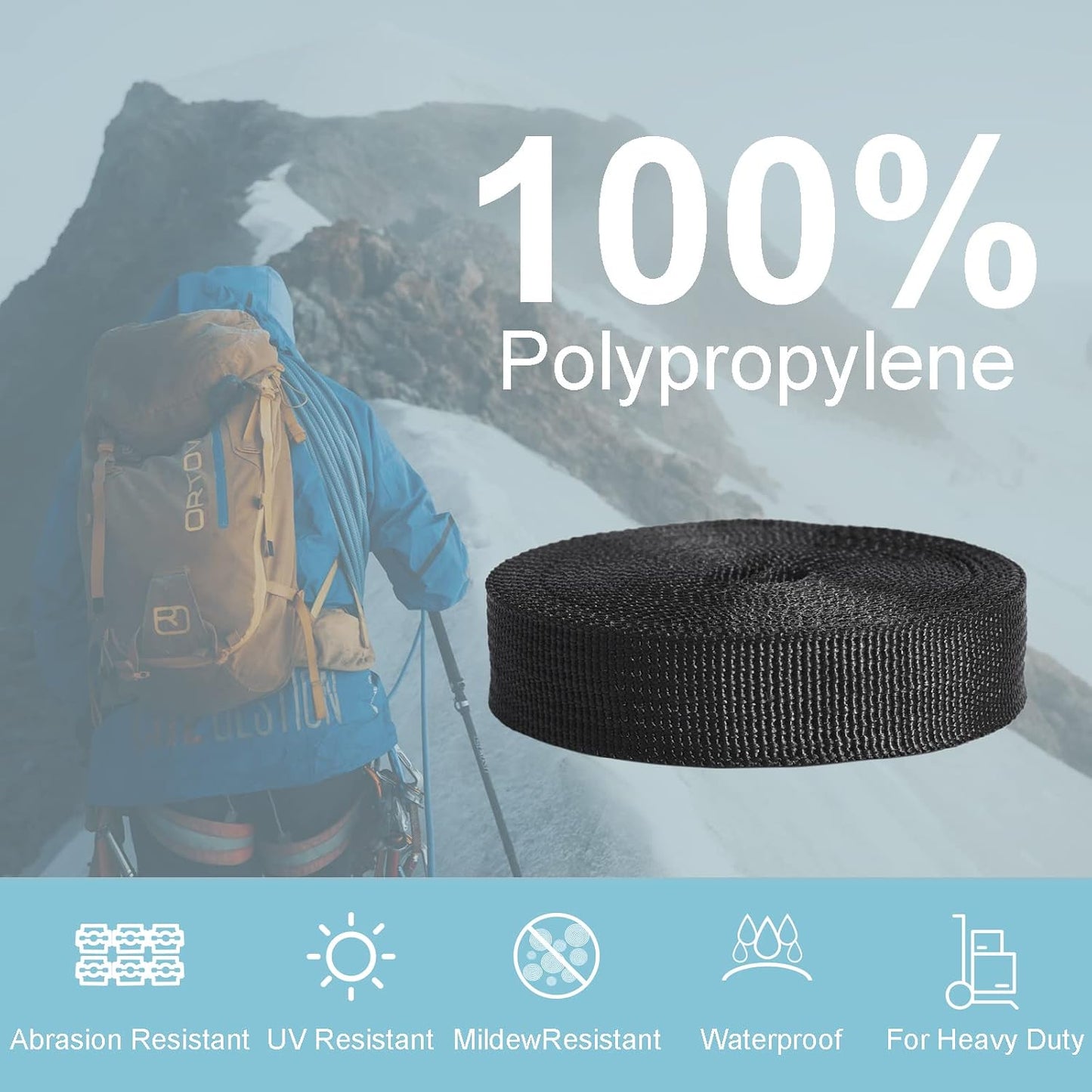 Cintas nylon 3/8-2 pulg 12 yardas para manualidades exteriores