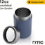 Enfriador latas acero inox doble pared 12oz azul