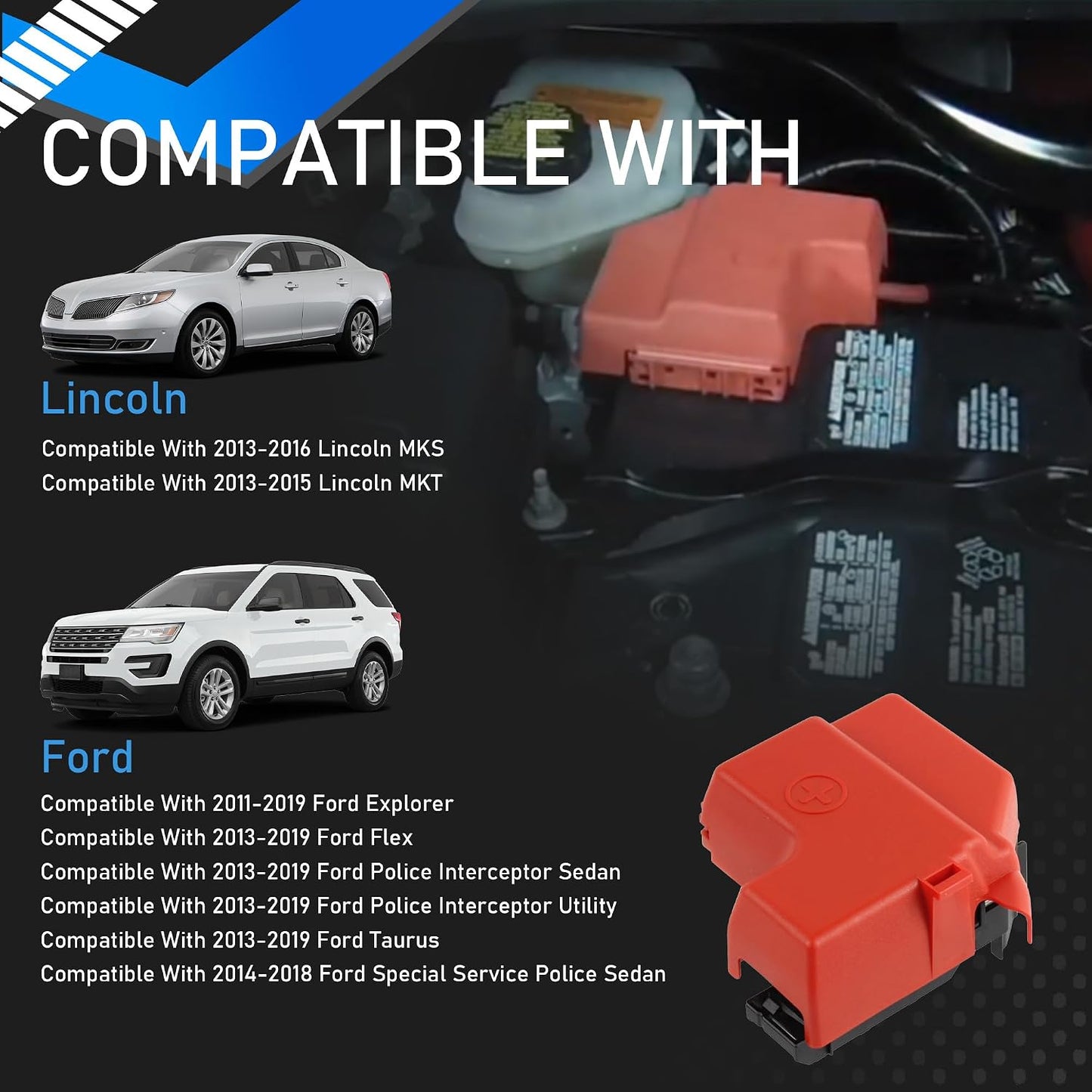 Bloque terminales batería comp Ford Explorer Flex Taurus