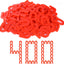 Espaciadores azulejos 1/8pulg plástico U 400uds rojo