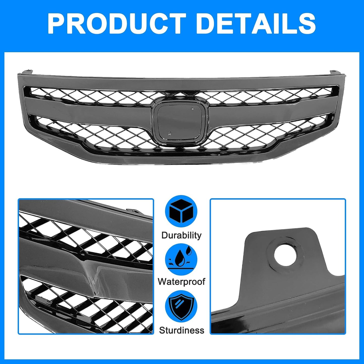Parachoques delantero Honda Accord 11-12 4 puertas negro