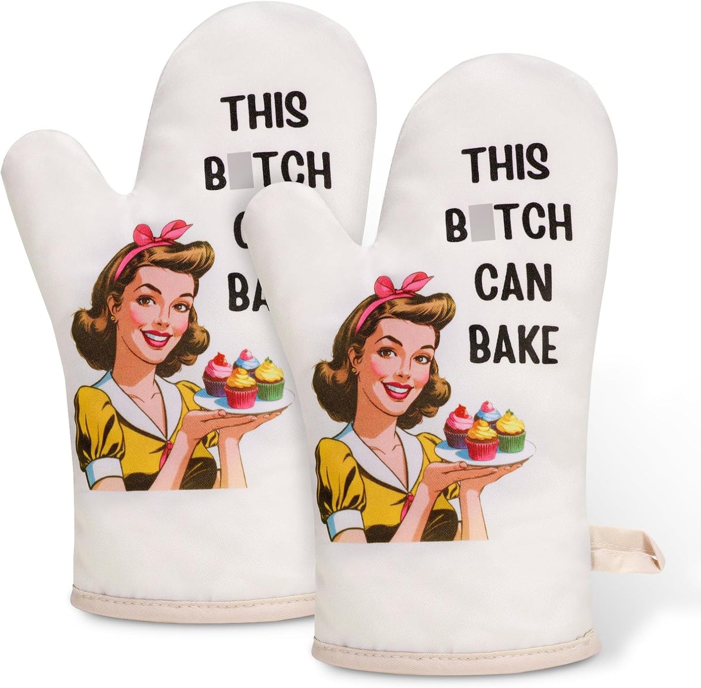 Juego guantes horno regalo panadero Acción de Gracias Navidad