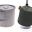 Taza titanio campamento 18.6oz con tapa y mango plegable