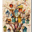 Bandera jardín pájaros primavera 12x18pulg doble cara floral