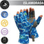 Guantes sol para pesca ligeros duraderos transpirables