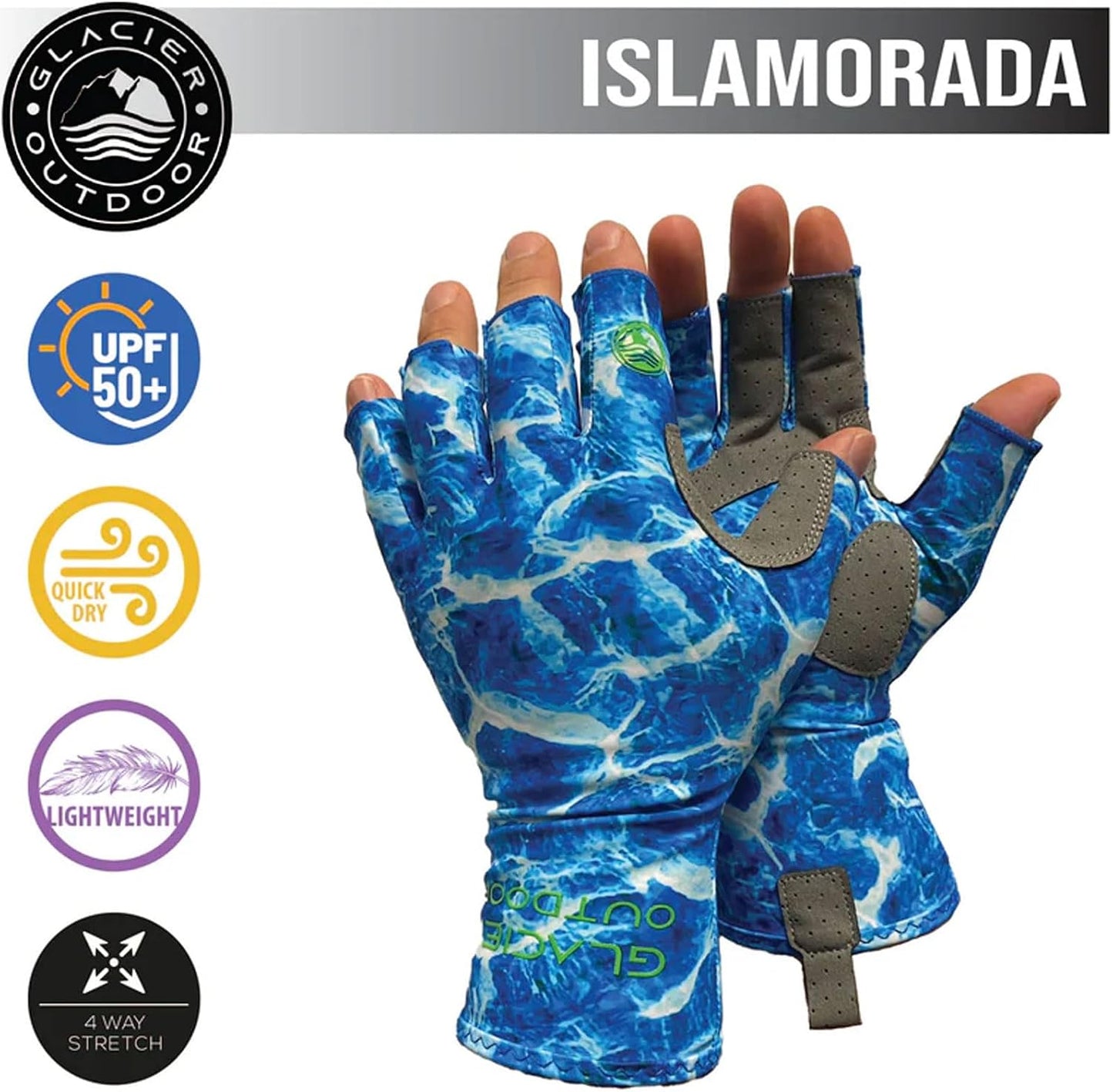 Guantes sol para pesca ligeros duraderos transpirables