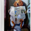 Arte Giclée 'Perro leyendo periódico en el inodoro' 16x20"