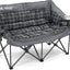 Sillas camping dobles acolchadas plegables con portavasos