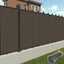 Pantalla privacidad tela malla 4x12" bronce