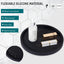 Bandeja silicona redonda decorativa para baño y cocina 12pulg