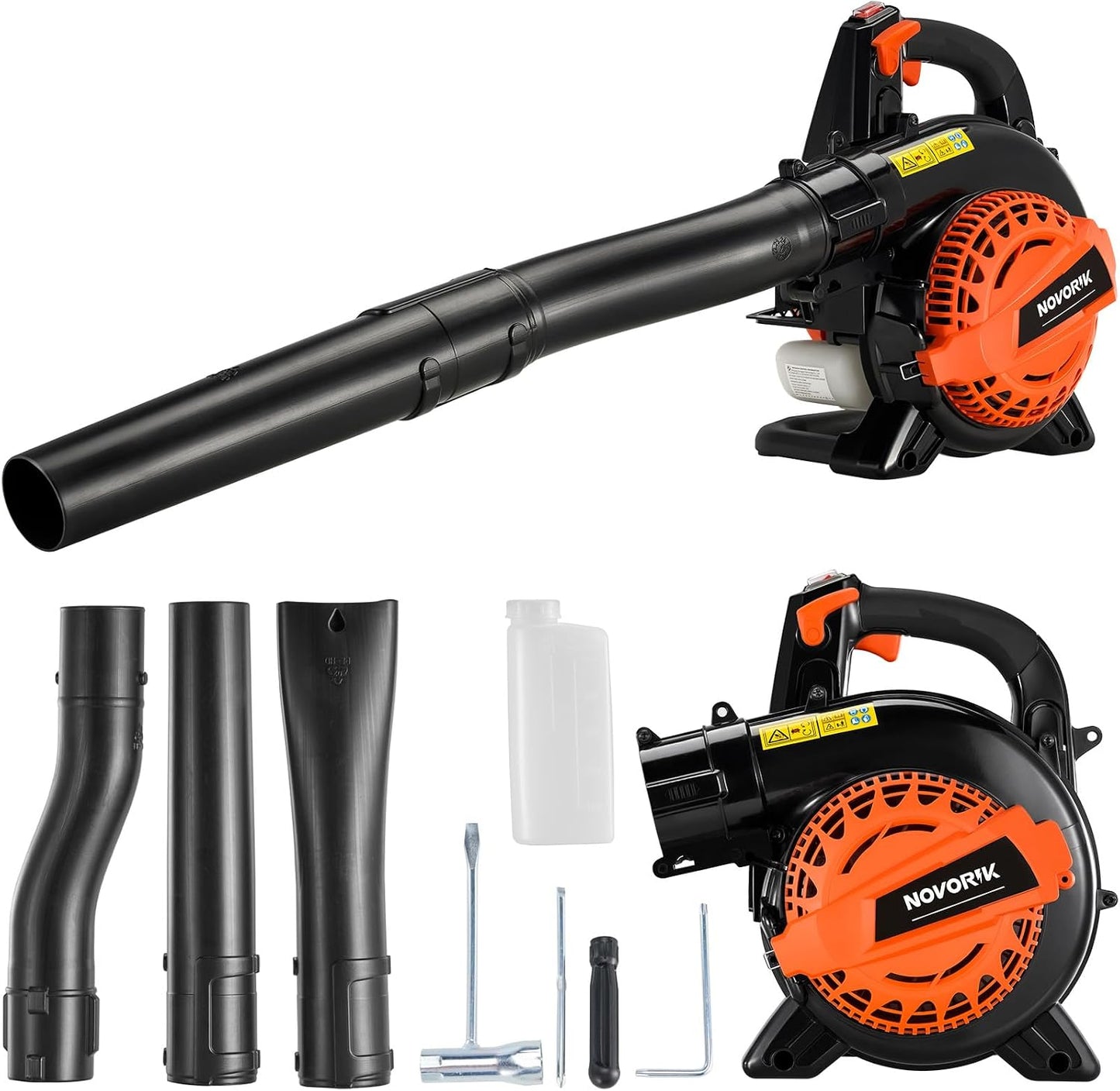 Soplador hojas gas 25cc 420cfm 150mph 2 ciclos naranja