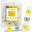 100 Conectores AWG 12-10 Amarillos Impermeables a Tope