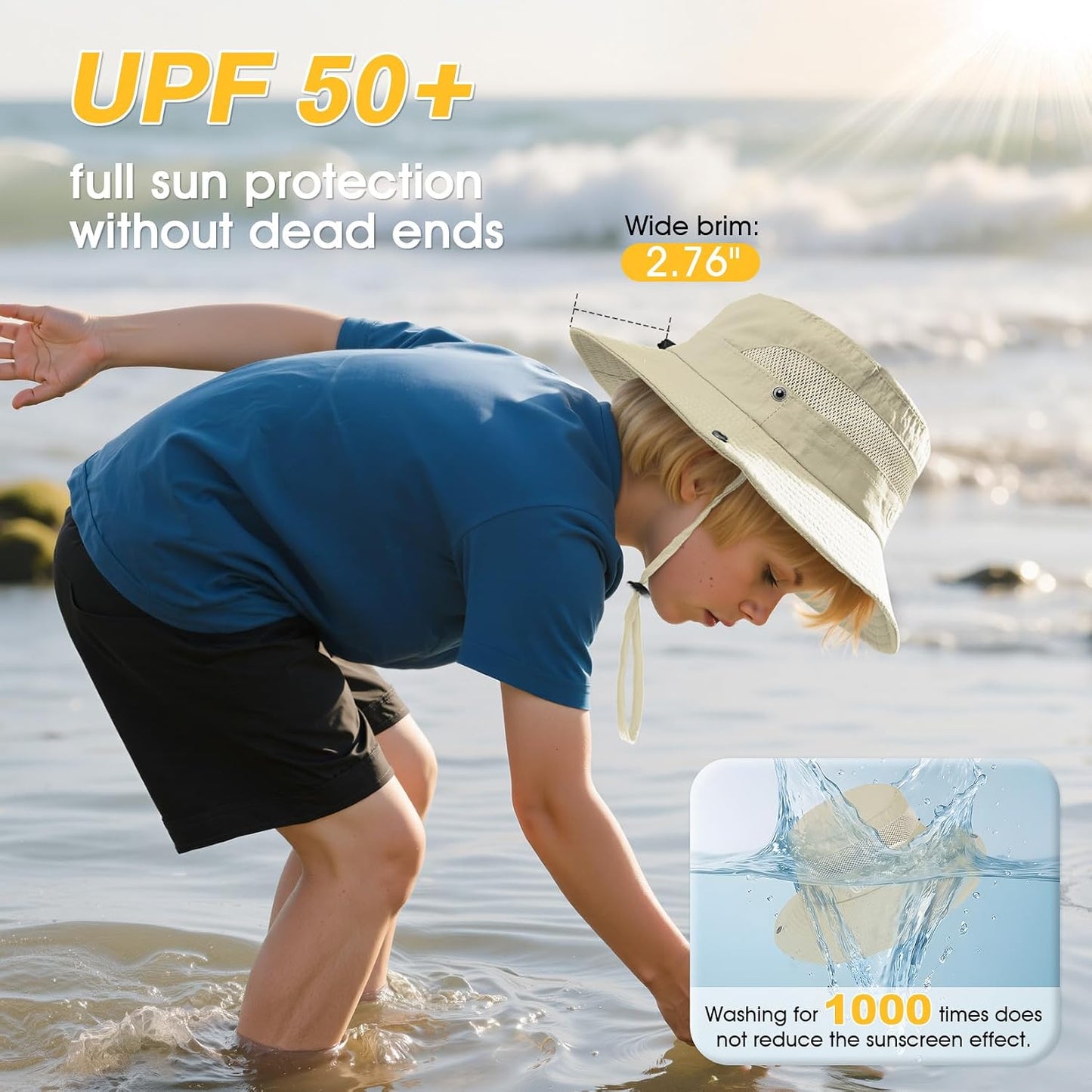 Sombrero sol niños al aire libre UPF 50