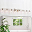 Lámpara tocador níquel cepillado 8 luces vidrio transparente