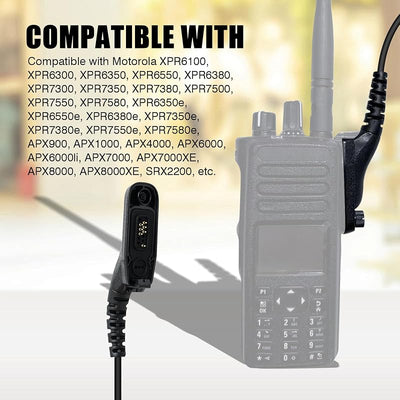 Micrófono Walkie Talkie impermeable para APX4000 XPR6550