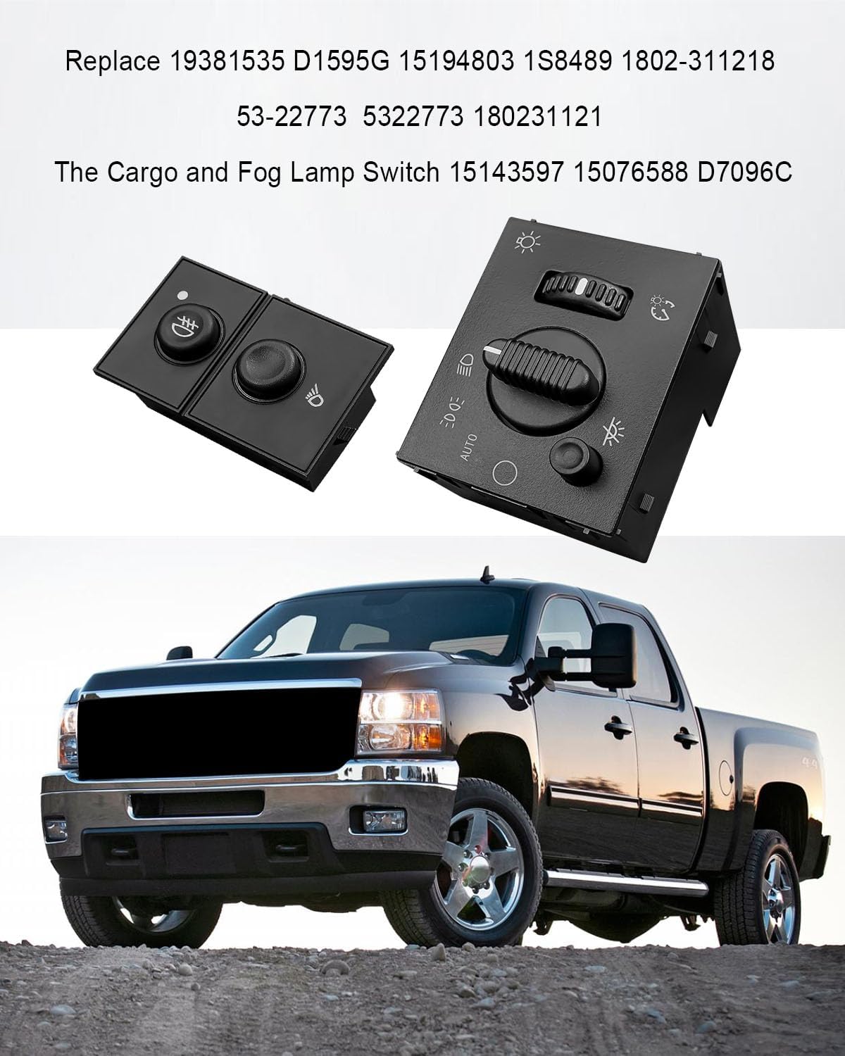 Interruptor faros antiniebla Chevy Silverado Tahoe 03-06