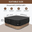 Cubierta spa 95x95" impermeable 600D