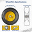 Repuesto neumático 4.10/3.50-6 pulg John Deere camión mano
