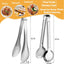 4 Pinzas Servir 9pulg Acero Inox Bufé Fiestas Plateado