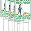 Letreros Clean Up After Your Dog 12x9" con estacas