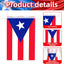 Bandera Puerto Rico 32.8ft con 30 banderines rojos blancos azules