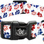 Collar perro algodón patriótico 4 de julio ajustable