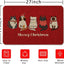 Tapete Navidad puerta exterior rojo 17x27pulg