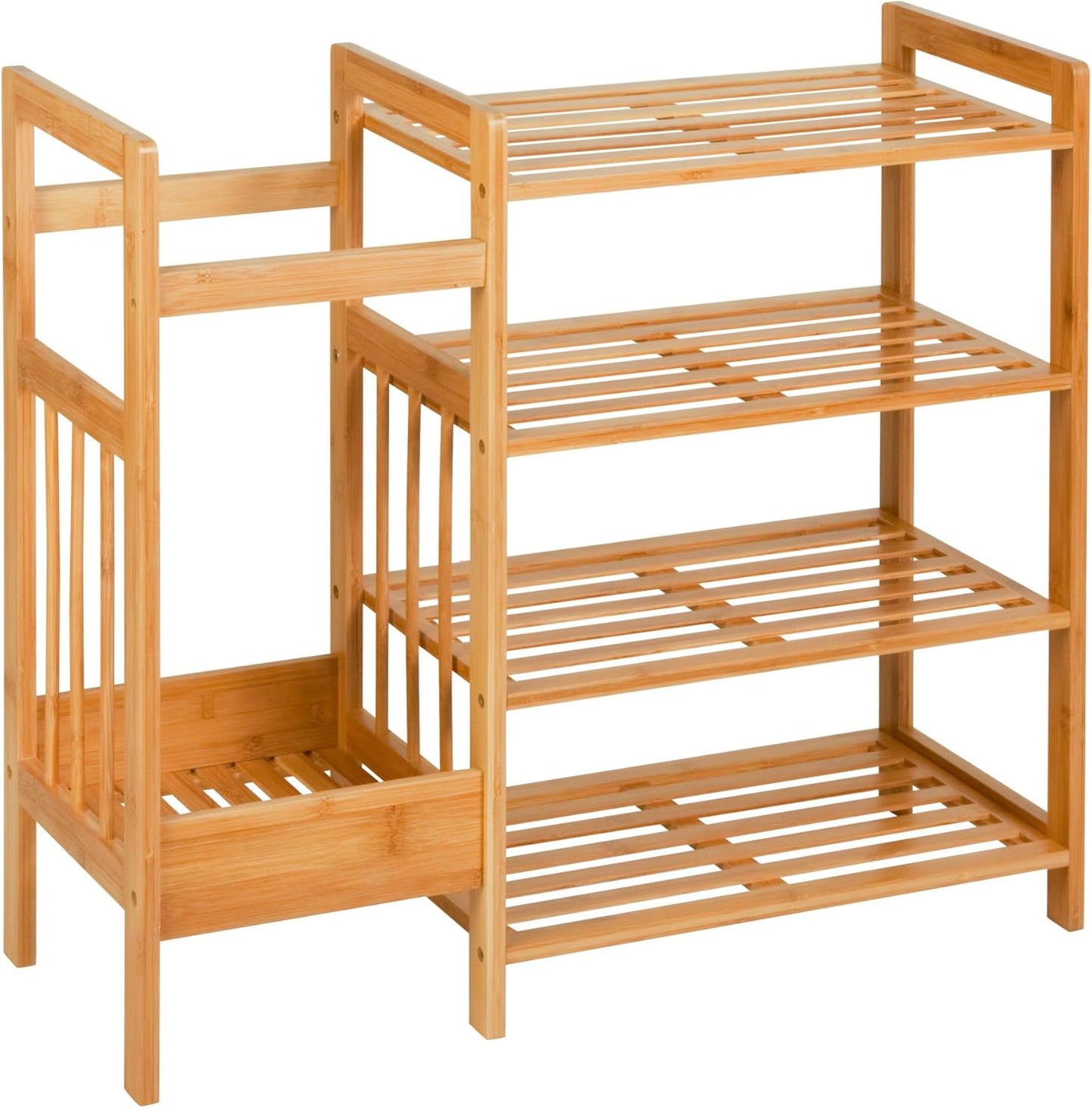 Organiz. recibidor bambú 4 niveles