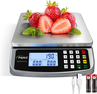 Báscula cocina acero inox digital 0.05oz 1g