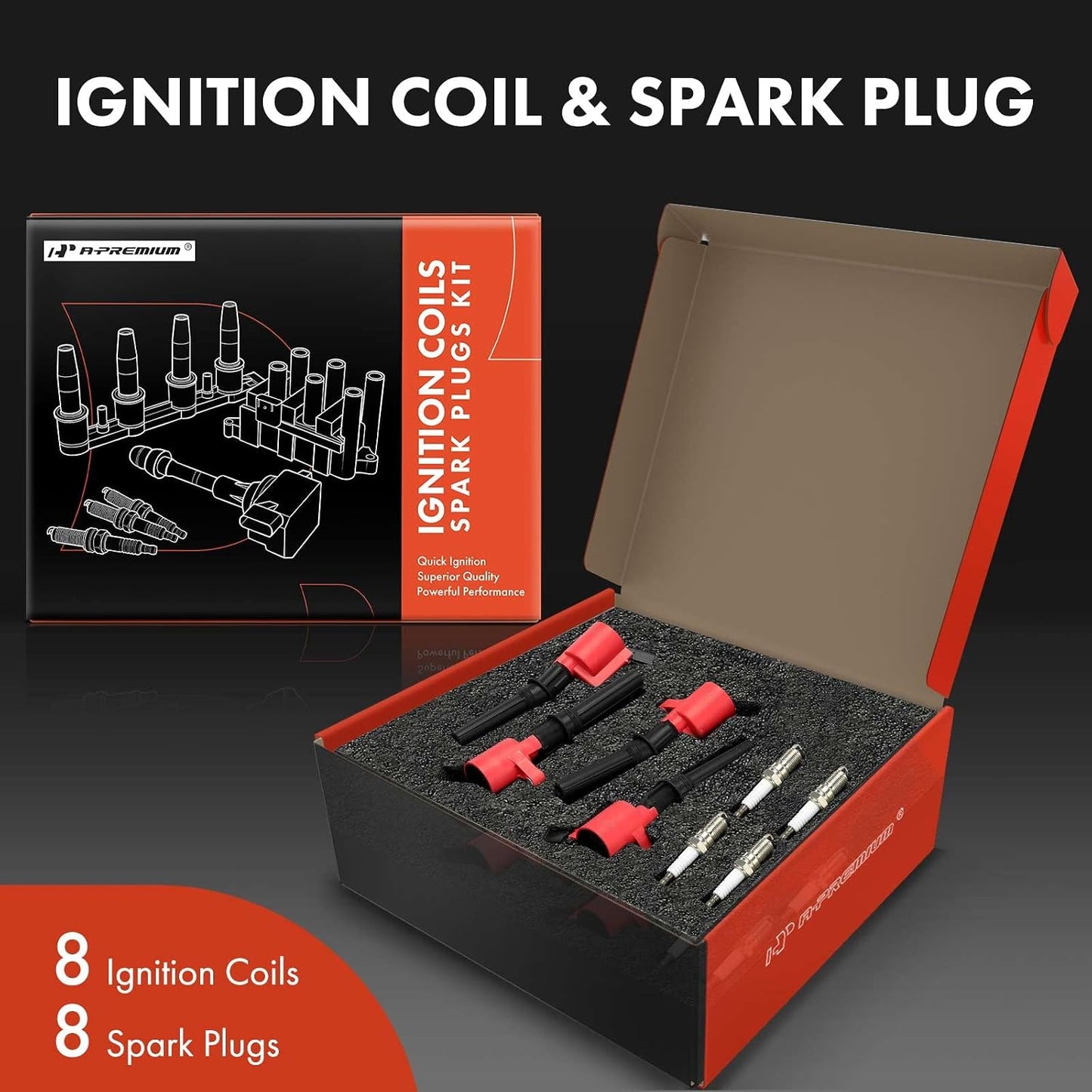 Set 16 Bobinas Encendido Iridio comp Ford F-150