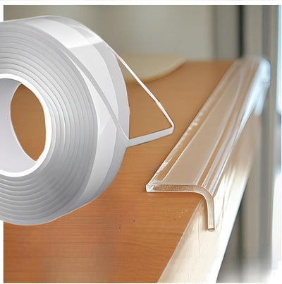 Protector borde transparente 1.2pulg x 16.4pies autoadhesivo