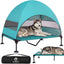 Cama elevada para perros con toldo UV y pies ajustables