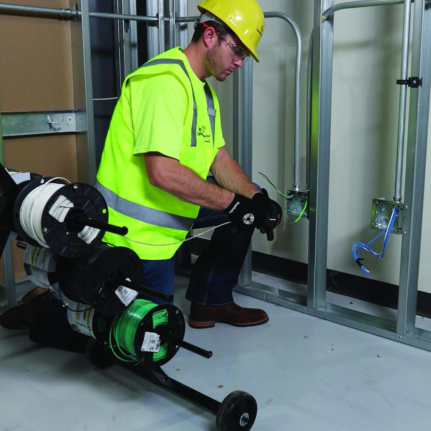 Cable Thhn Thwn-2 12 100pies rollo verde