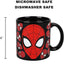 Taza cerámica Spider-Man reactiva calor 16oz negro