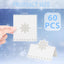 60 Tarjetas Lugar Copo Nieve Etiqueta Mesa Navidad